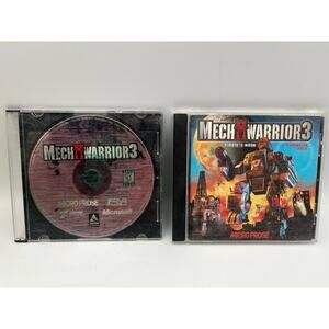 Mech Warrior 3 Pc Cd-rom Game Micro Prose 1999 & Expansion Pack